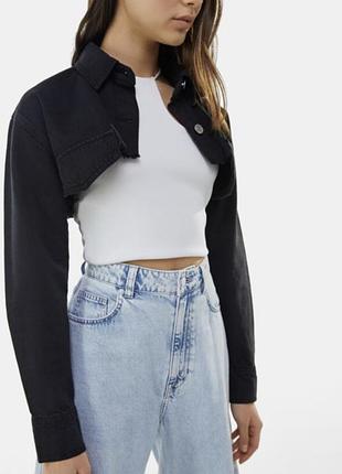 Укороченная рубашка  bershka 2