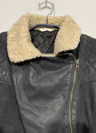Шкіряна куртка-косуха promod5 фото