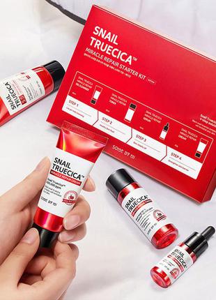 Some by mi snail truecica miracle repair starter kit улитка центелла набор 4 шт3 фото
