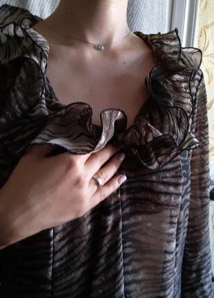 Женская пляжная туника с воланами, летняя шифоновая накидка, блуза, блузка daniel valentin8 фото