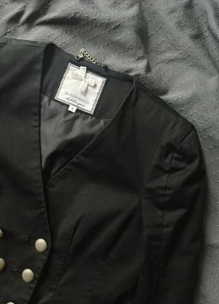 Пиджак жакет h&m черный asos приталенный zara укороченый стильный silvian heach2 фото