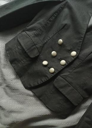 Пиджак жакет h&m черный asos приталенный zara укороченый стильный silvian heach4 фото