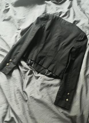 Пиджак жакет h&m черный asos приталенный zara укороченый стильный silvian heach7 фото
