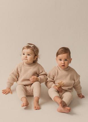 Вязаная кофта оверсайз, от 0 до 24мес