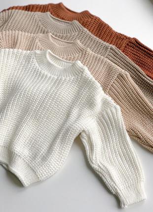 Вязаная кофта оверсайз, от 0 до 24мес