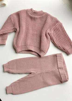 Вязаная кофта оверсайз, от 0 до 24мес