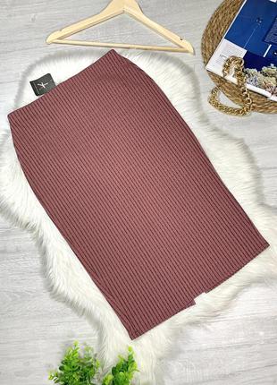 Облегающая юбка в рубчик с биркой5 фото