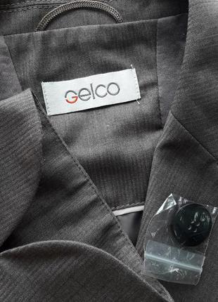Удлиненный,стильный,мега качественный,12%тонкая шерсть, пиджак gelco,на 56/58р.8 фото