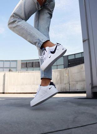 Кросівки air force 1 white black кроссовки2 фото