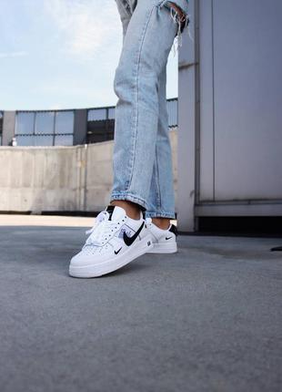 Кросівки air force 1 white black кроссовки6 фото