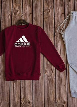 Мужской осенний спортивный трикотажный костюм комплект adidas