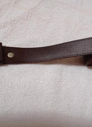 Кожанный классический коричневый кожа ремень пасок пояс шкіра шкіряний