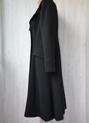 Пальто черное приталеное, а-силует р.102 фото