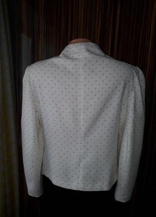 Винтажный пиджак жакет в горошек размер 426 фото