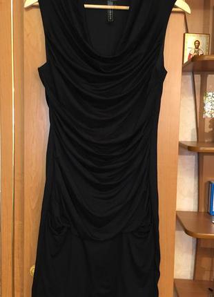 Чёрное нарядное платье s-m размер4 фото