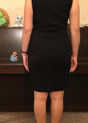 Чёрное нарядное платье s-m размер3 фото