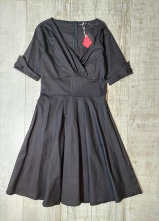 Нове бавовняне плаття чорне міді