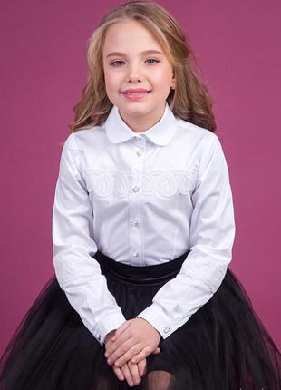 Блуза белая для девочки zironka 122