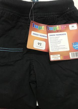 Термо штаны на мальчика lupilu утеплённые штанишки для мальчиков4 фото