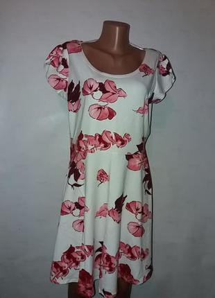 Красивое натуральное летнее платье р.16/44