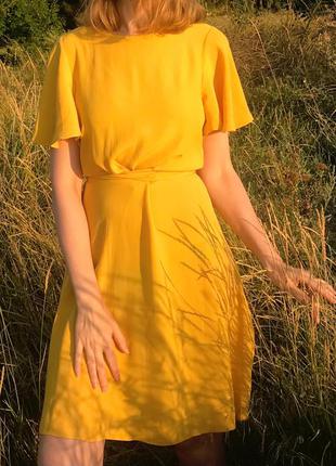 Солнечное платье из вискозы8 фото
