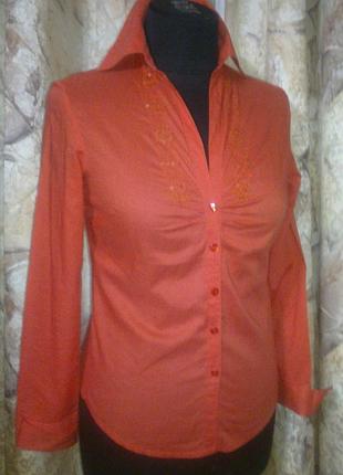 Сорочка з паєтками, європа, 100%коттон. s|m раз. сток.