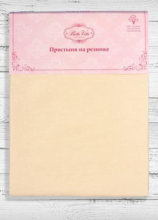 Простынь на резинке bella villa сатин 140х200+25 см (cr-140)