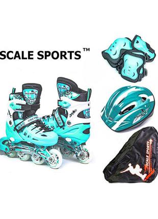 Комплект роликів scale sports mint (сша). від 28 до 37 розміру.