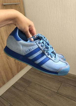 Оригінальні шкіряні кросівки adidas samoa2 фото