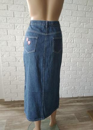 Актуальная женская джинсовая юбка10 фото