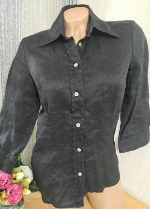 Базовая рубашка,100%лен,seidensticker, германия34/xs,s, нюанс