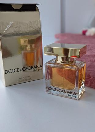 The one eau de toilette dolce & gabbana 30 ml оригінал лазерний батч-код, в слюде