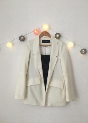 Белый пиджак cropp