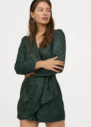 Комбинезон, ромпер изумрудного цвета 38-40 h&m2 фото