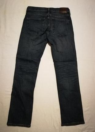 Мужские темносиние джинсы abercrombie & fitch kennan straight stretch2 фото