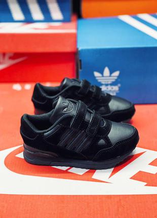 Кроссовки детские кожаные на липучке adidas zx750 кросовки адидас