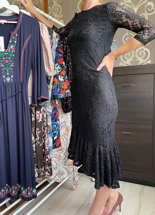 Неймовірне мереживна сукня з спідницею-годе та красивенной спинкою1 фото