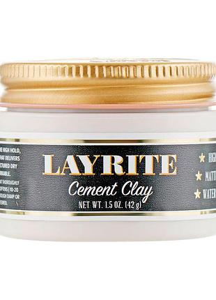 Глина для укладки волос layrite cement hair clay 42 г