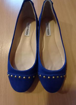 Тцфли балетки замшеві в ідеальному стані 23см устілка