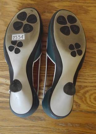 Туфлі літні-босоніжки шкіряні розмір 37 стельк 24,8 см fly5 фото