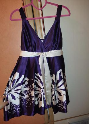 Атласное платье, спрафан