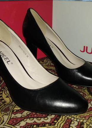 Кожаные чёрные туфли juvkel2 фото