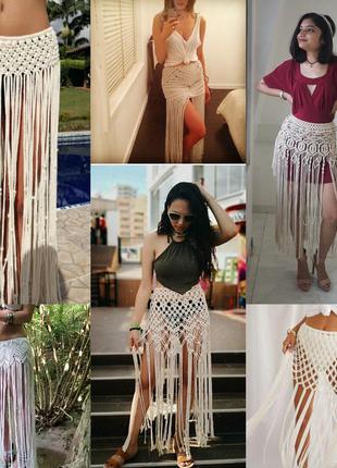 В наличии, акция, за полцены! ⭐пляжное платье макраме