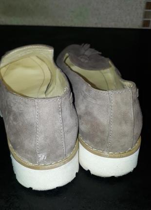 Лоферы,туфли ,замша, осень,24 см2 фото