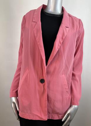 Розовой пиджак блейзер bershka размер л3 фото