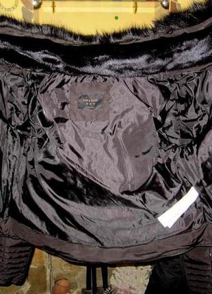 Куртка zara,раз xl,на синтепоні,знімних хутряний комір ,капюшон на комірі2 фото