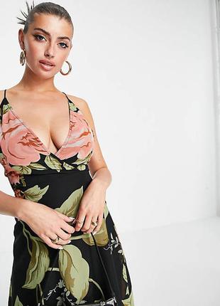 Роскошное платье asos  на запах и в цветочный принт!2 фото