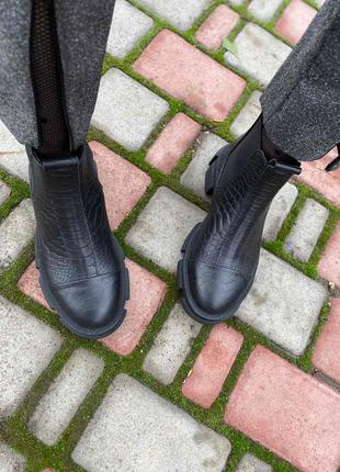 Челсі шкіряні 🦎🦎🦎 челси кожаные ботинки черевики питон рептилия рептилія3 фото
