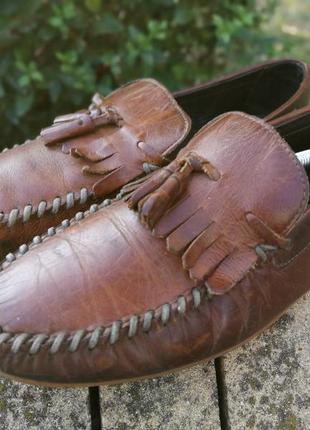 Мужские коричневые туфли лоферы asos