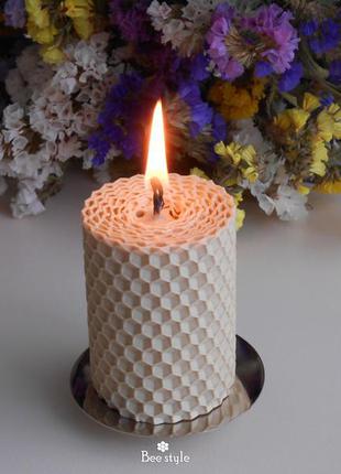 Ароматный набор медовых свечей с маслом лаванды💜свечи из вощины, свічки, свечи4 фото